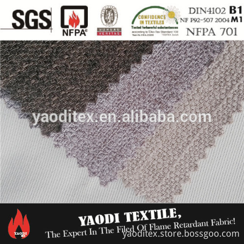 Wholesale flame retardant linen appearance fabric for sofa